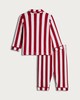 image 2 of F&F Baby Pure Cotton Stripe Print Shirt and Trousers Pyjamas in Red