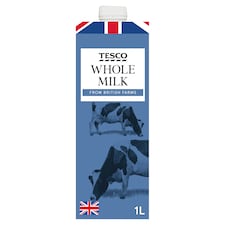 Tesco British Whole Milk Longlife Uht 1 Litre