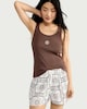 image 2 of F&F Cotton Rich Printed Short Pyjama Set in Multi Brown