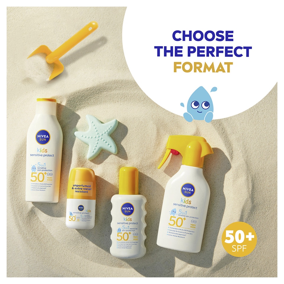image 1 of NIVEA SUN Babies & Kids Sensitive Protect Trigger Spray SPF50+ 250ml​