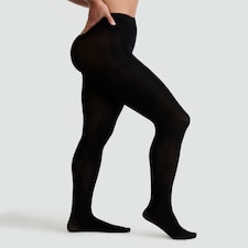 F&F 100 Denier Cotton Tights in Black