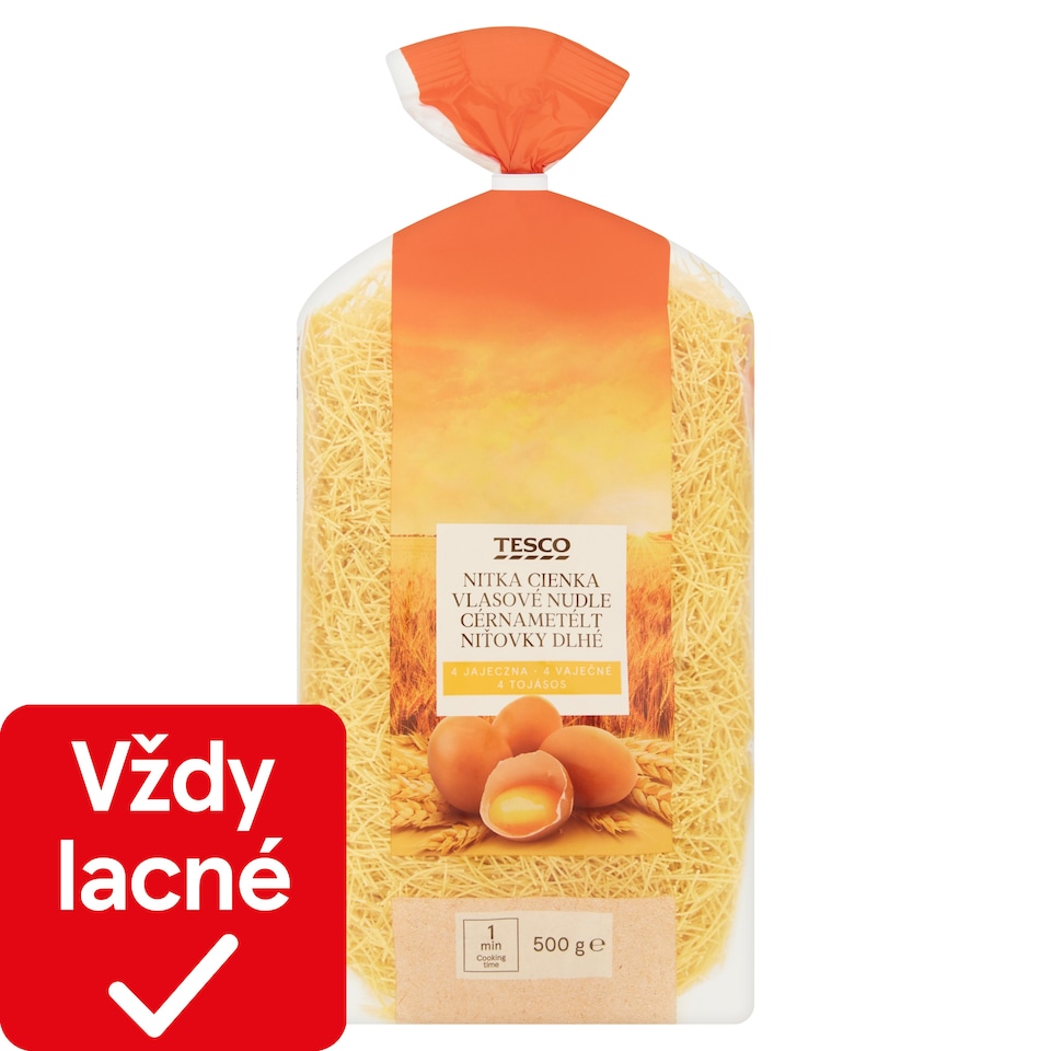 Tesco Niťovky dlhé 4 vaječné 500 g