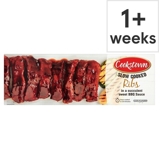 Cookstown Slow Cooked Bbq Pork Ribs 600G Tesco Groceries