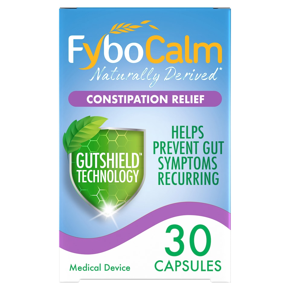 image 1 of FyboCalm Constipation Relief Capsules & Tablets 30s