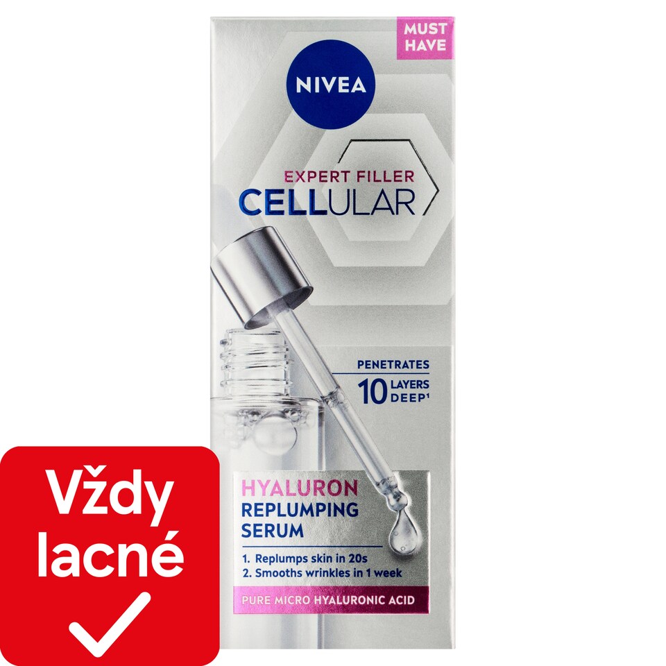obrázok 1 z Nivea Cellular Expert Filler Vypĺňajúce hyalurónové sérum 30 ml