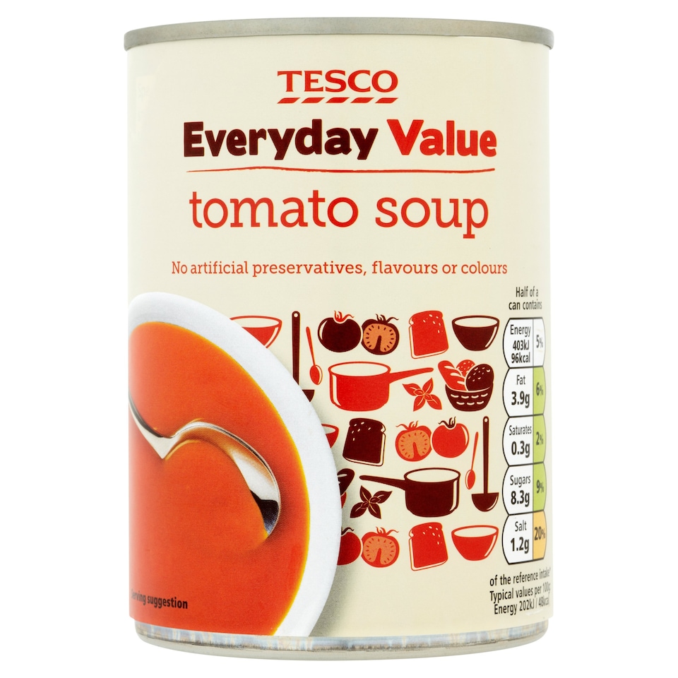 Tesco Every Day Valuetomato Soup 400G