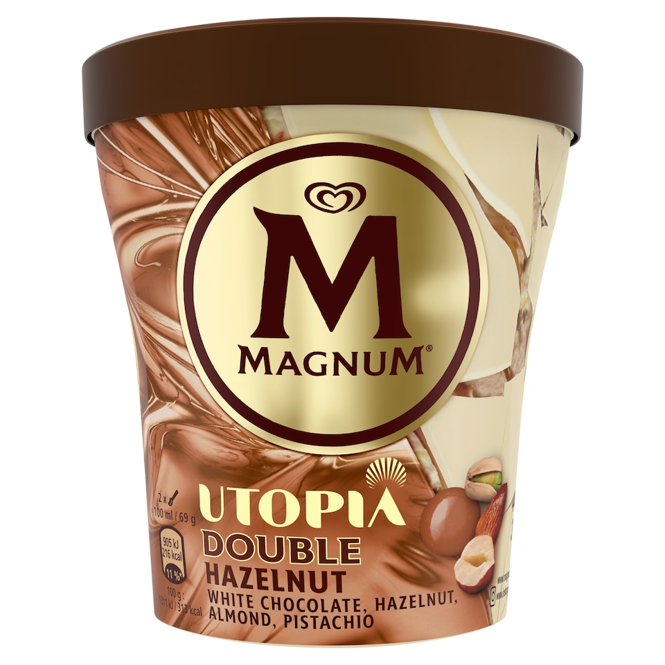 MAGNUM Poharas Jégkrém Dupla Mogyoró 440 ml