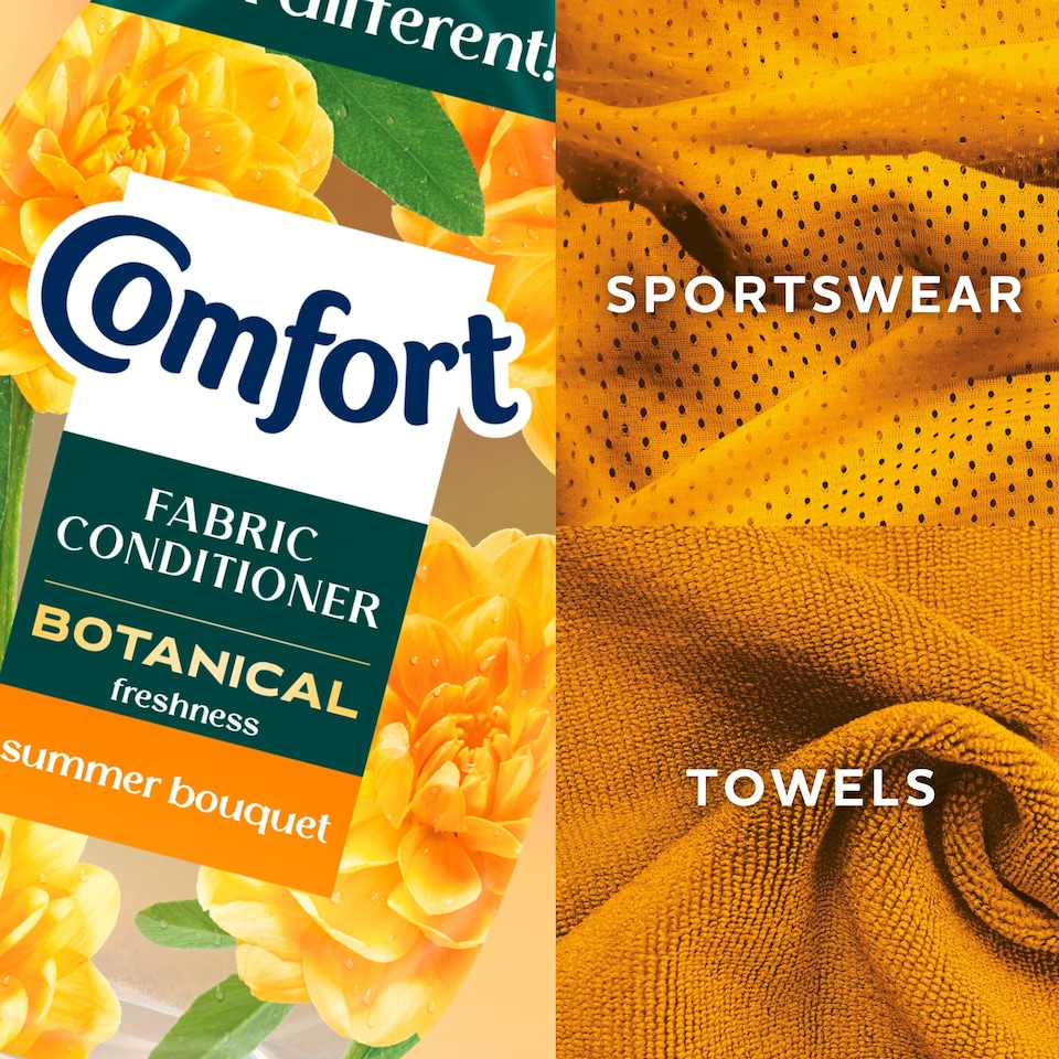 image 1 of Comfort Botanical Summer Bouquet Fabric Conditioner 38 Wash 570ml
