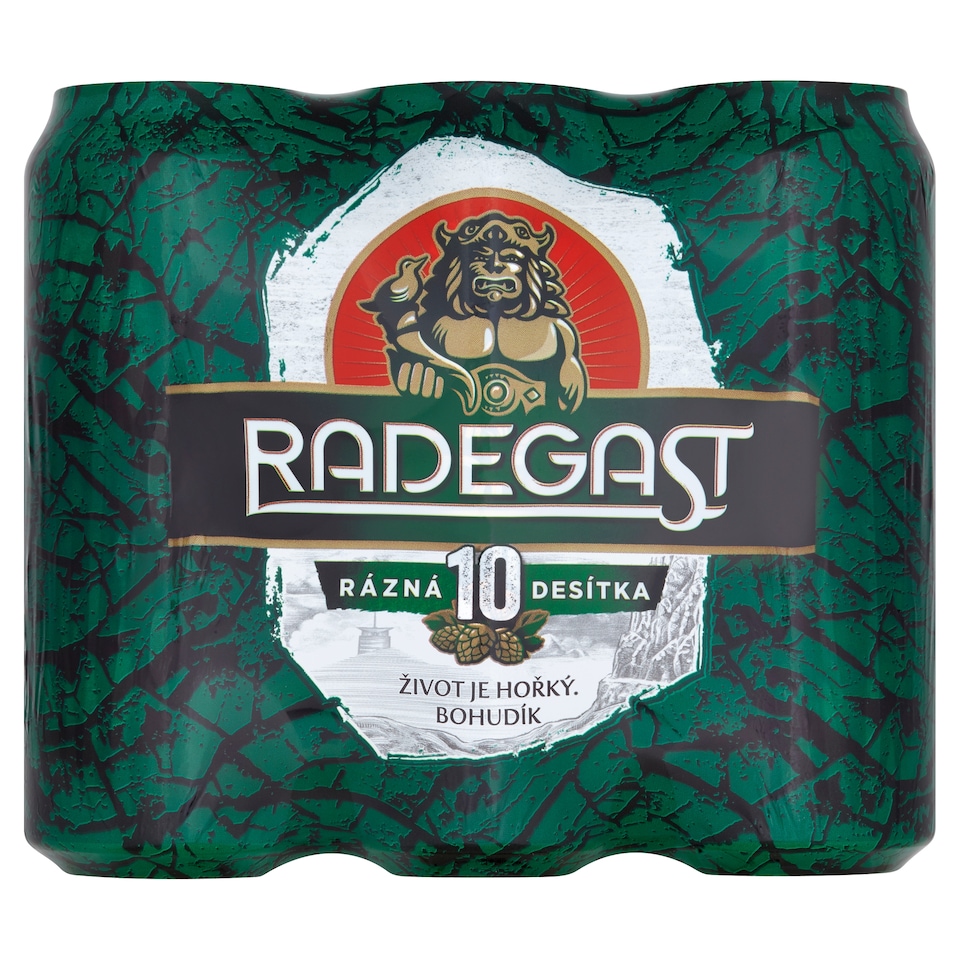 Obrázek 1 pro produkt Radegast Rázná 10 pivo výčepní světlé 6 x 500ml