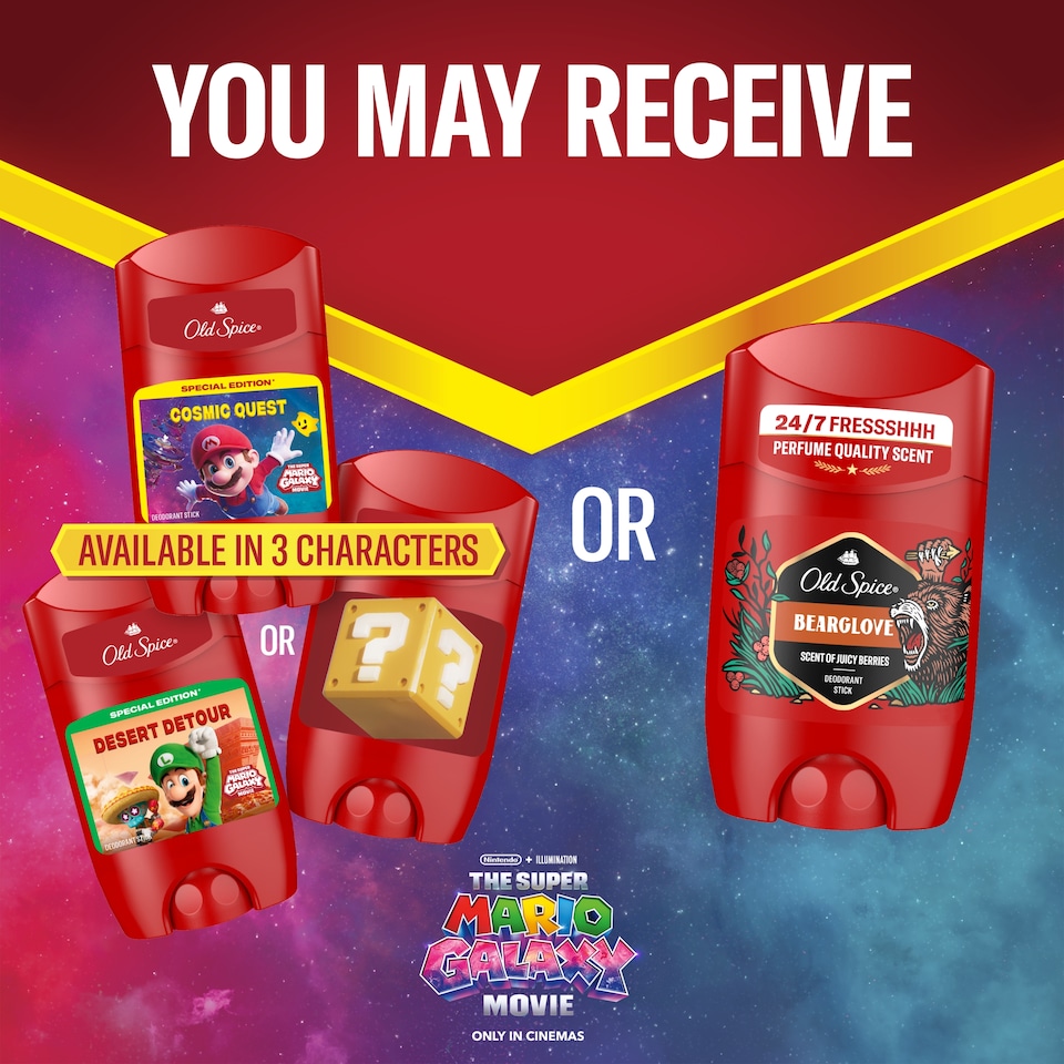 obrázok 1 z Old Spice Super Mario Special Edition Tuhý Dezodorant 65 ml