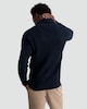 image 3 of F&F Knitted Shawl Collar Button Up Cardigan with Cotton in Navy