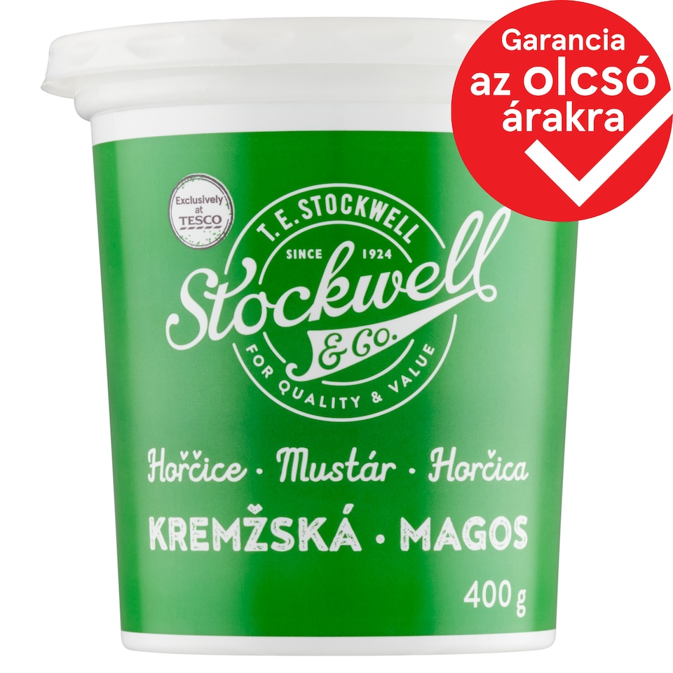 Stockwell & Co. magos mustár 400 g