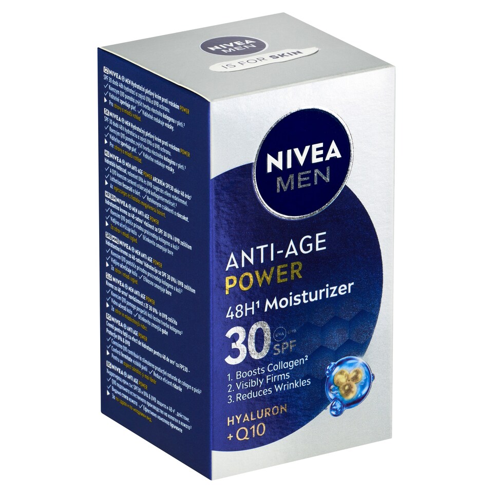 Obrázek 1 pro produkt Nivea Men Anti-Age Power Hydratační pleťový krém OF 30 50ml