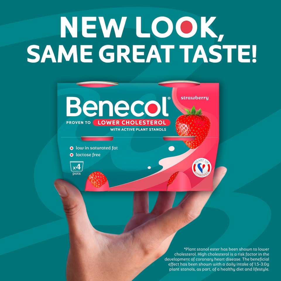 image 1 of Benecol Strawberry Yogurt 4x115g