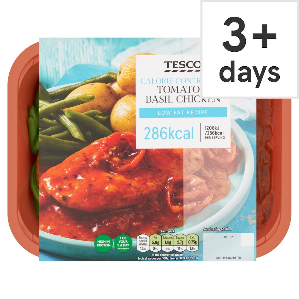 Tesco Calorie Controlled Tomato & Basil Chicken 380G