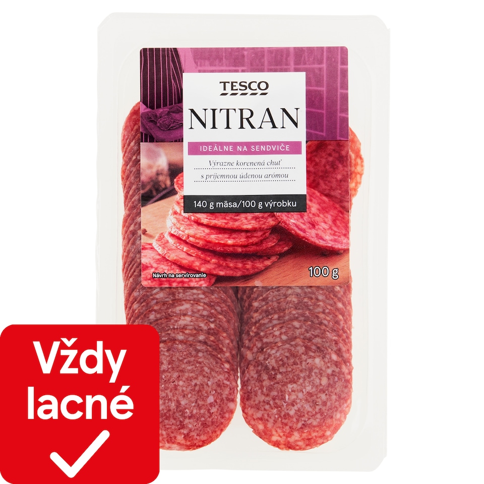 Tesco Nitran saláma 100 g