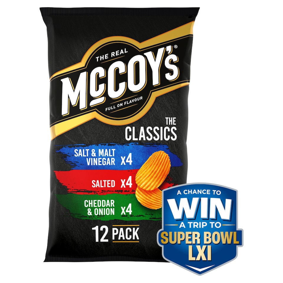 image 1 of McCoy's Classic Variety Multipack Crisps 12x25g