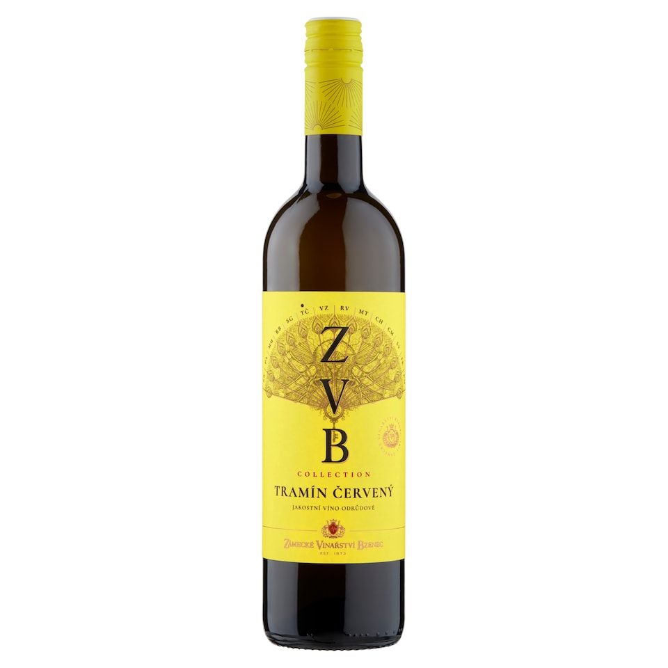 Zámecké Vinařství Bzenec Tramín červený jakostní víno odrůdové bílé polosuché 0,75l