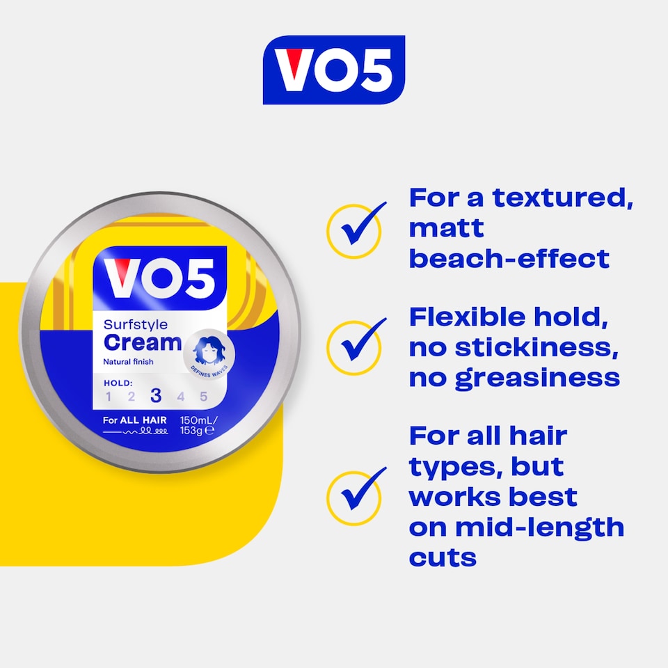 image 1 of Vo5 Extreme Surf Style Texturising Paste 150Ml