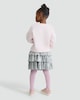 image 3 of F&F Girls 3-Pack Let's Go Ghouls Sweatshirt, Skirt and Scrunchie in Multi Pink