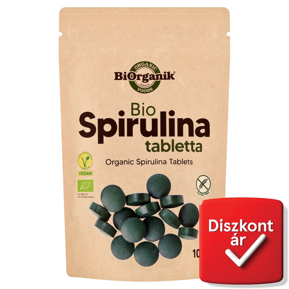 BiOrganik bio spirulina tabletta étrend-kiegészítő 100 g