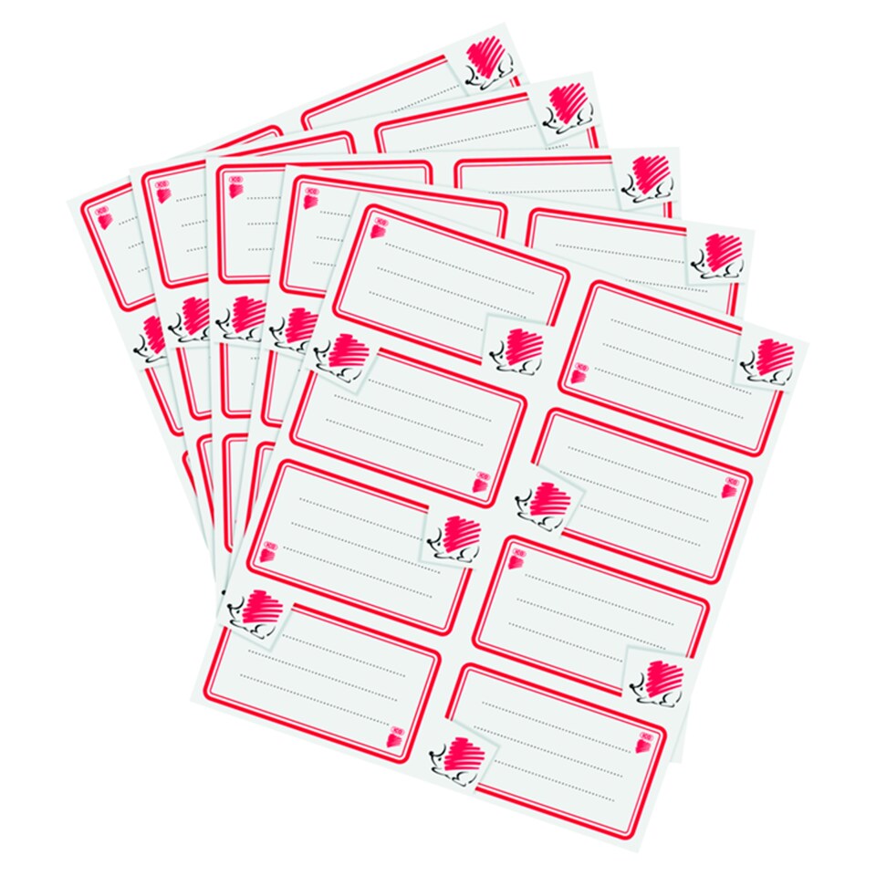 ICO Hedgehog Booklet Label 40 pcs