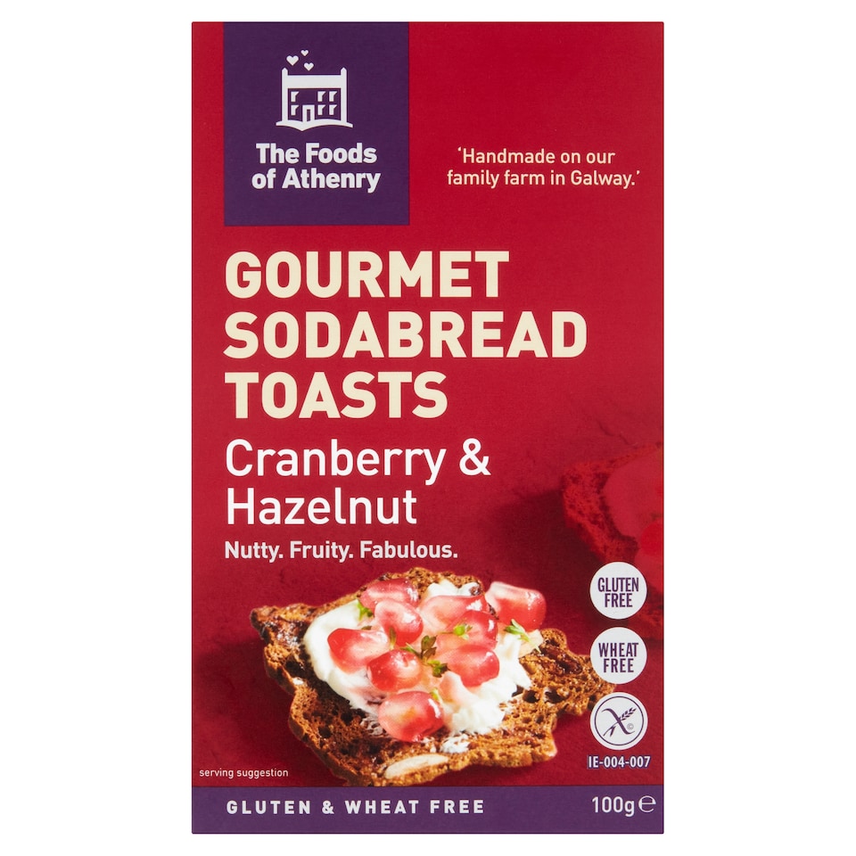 Gluten Free Cranberry&Nut Crackers 110G