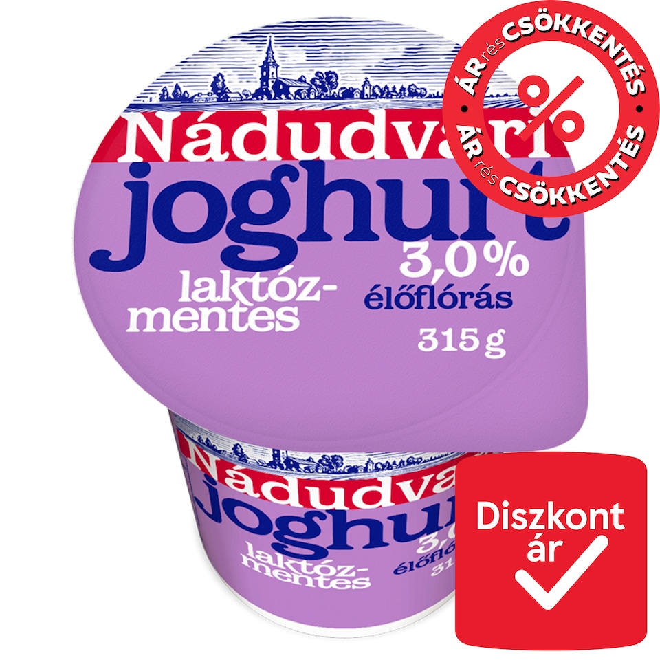 Nádudvari Lactose-Free Unflavoured Yoghurt with Live Culture 3% 315 g