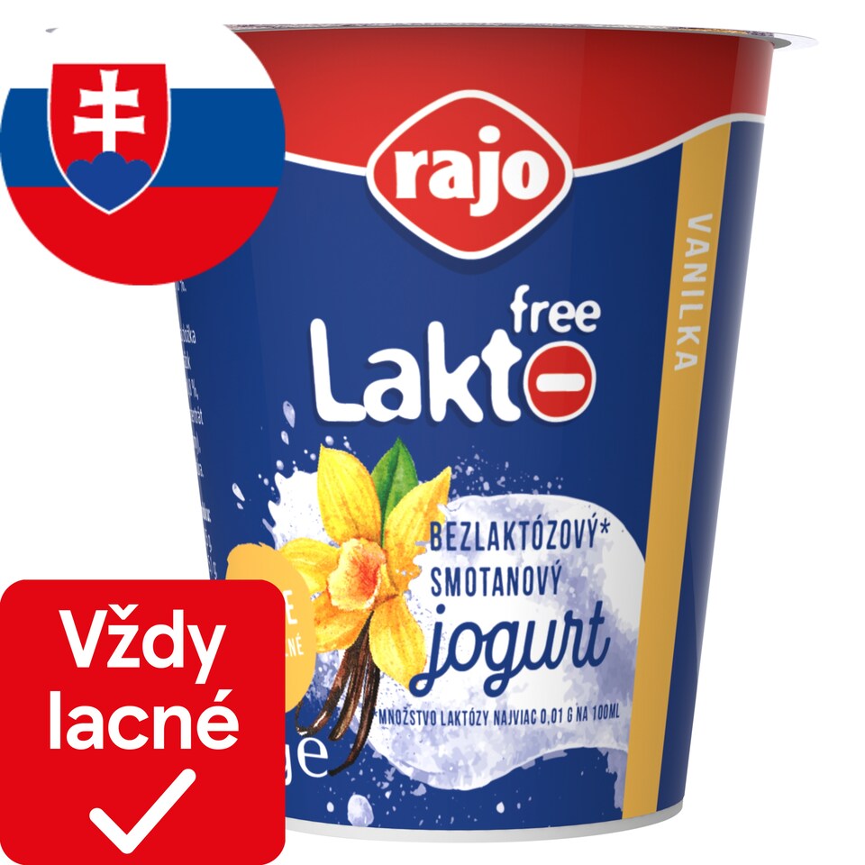 obrázok 1 z Rajo Lakto Free Smotanový jogurt vanilka 145 g
