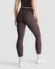 image 3 of F&F Active Ribbed High Waisted Co-ord Leggings in Brown