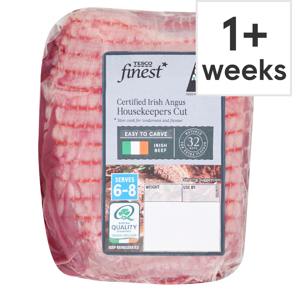 Tesco Finest Certified Irish Angus Housekeeper Cut 1.2kg