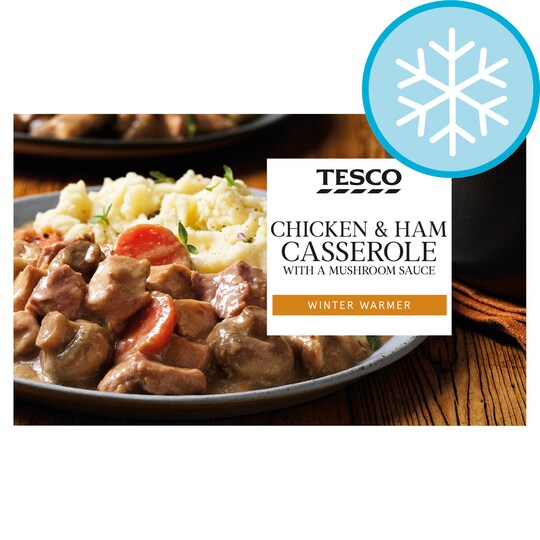 Tesco Chicken & Ham Casserole With Creamy Mushroom Sauce 600G Tesco