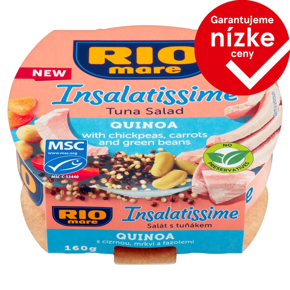 image 1 of Rio Mare Insalatissime Tuna Salad Quinoa with Chickpeas, Carrots and Green Beans 160 g