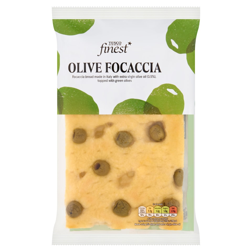 Tesco Finest Olive Focaccia 170g