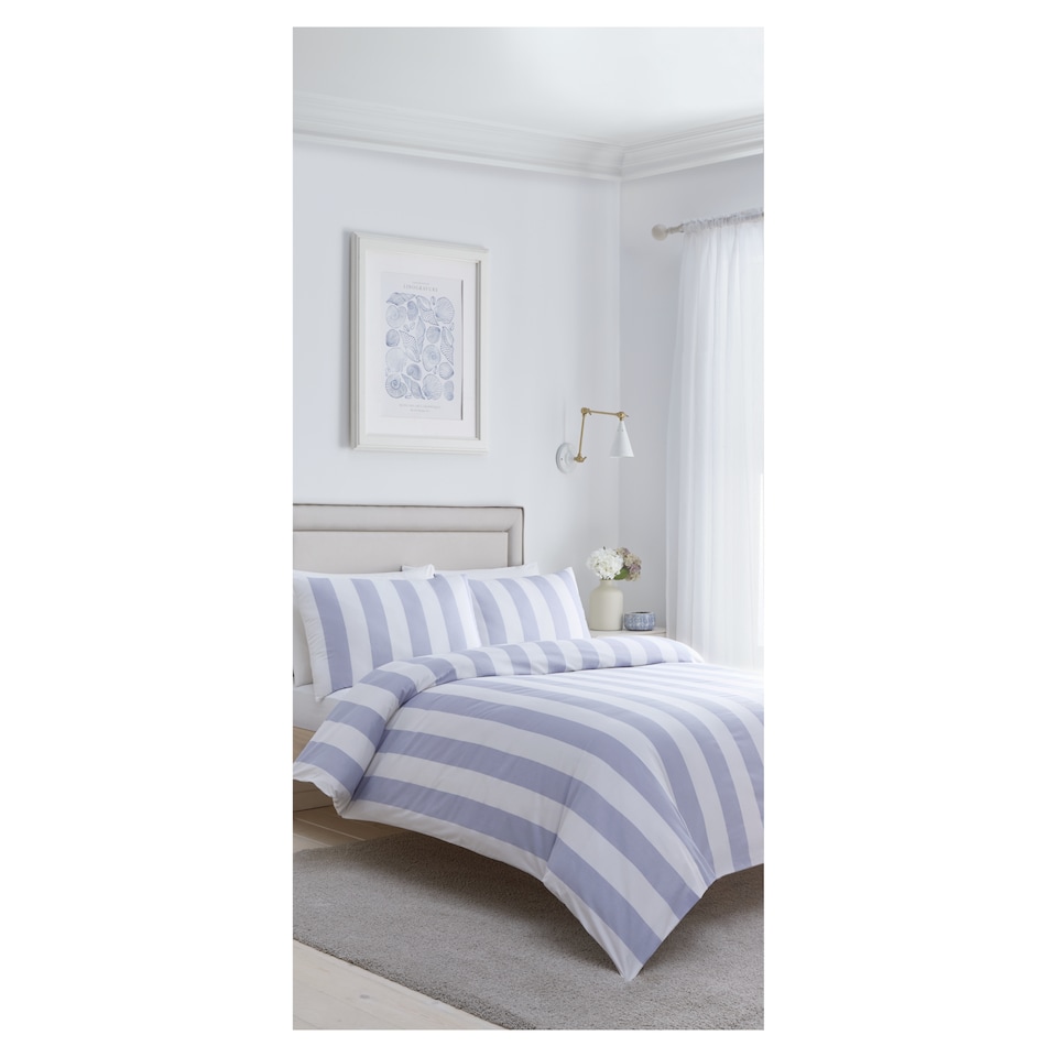 West Park Retreat Wide Stripe Duvet King 180 Thread Count