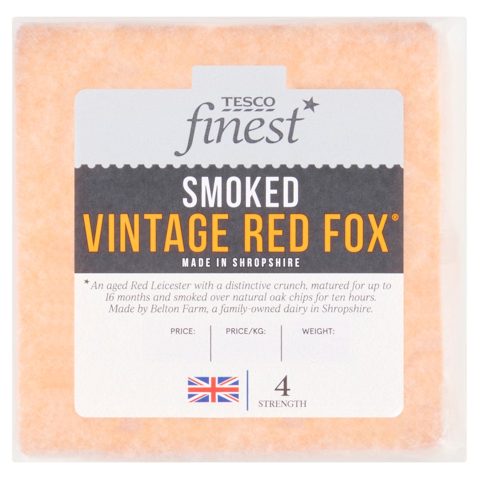 Tesco Finest Smoked Vintage Red Fox 200g