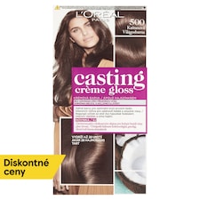 L'Oréal Paris Casting Creme Gloss, semipermanentná farba 500 GAŠTANOVÁ, 48 +72 +60 ml