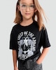 image 3 of Wednesday Addams Black Sheep Print Pure Cotton T-Shirt in Black