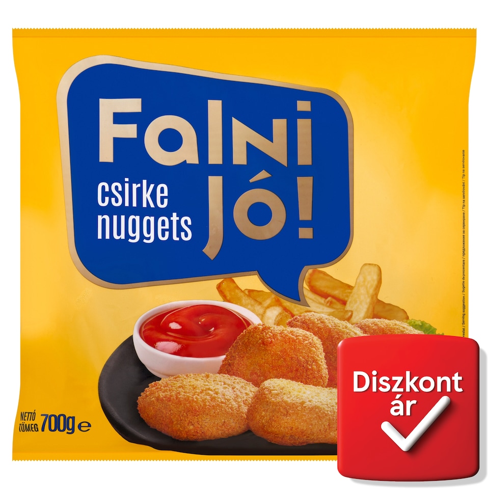 Falni Jó! gyorsfagyasztott csirke nuggets 700 g  1. kép