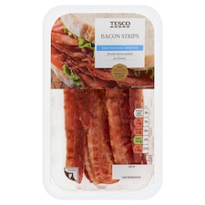 Tesco Bacon Strips 50G