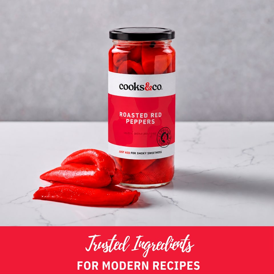 image 1 of Cooks & Co Roasted Red Peppers 460G
