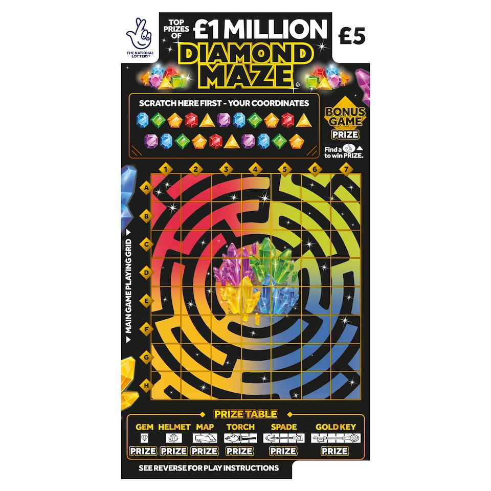 Diamond Maze Scratchcard