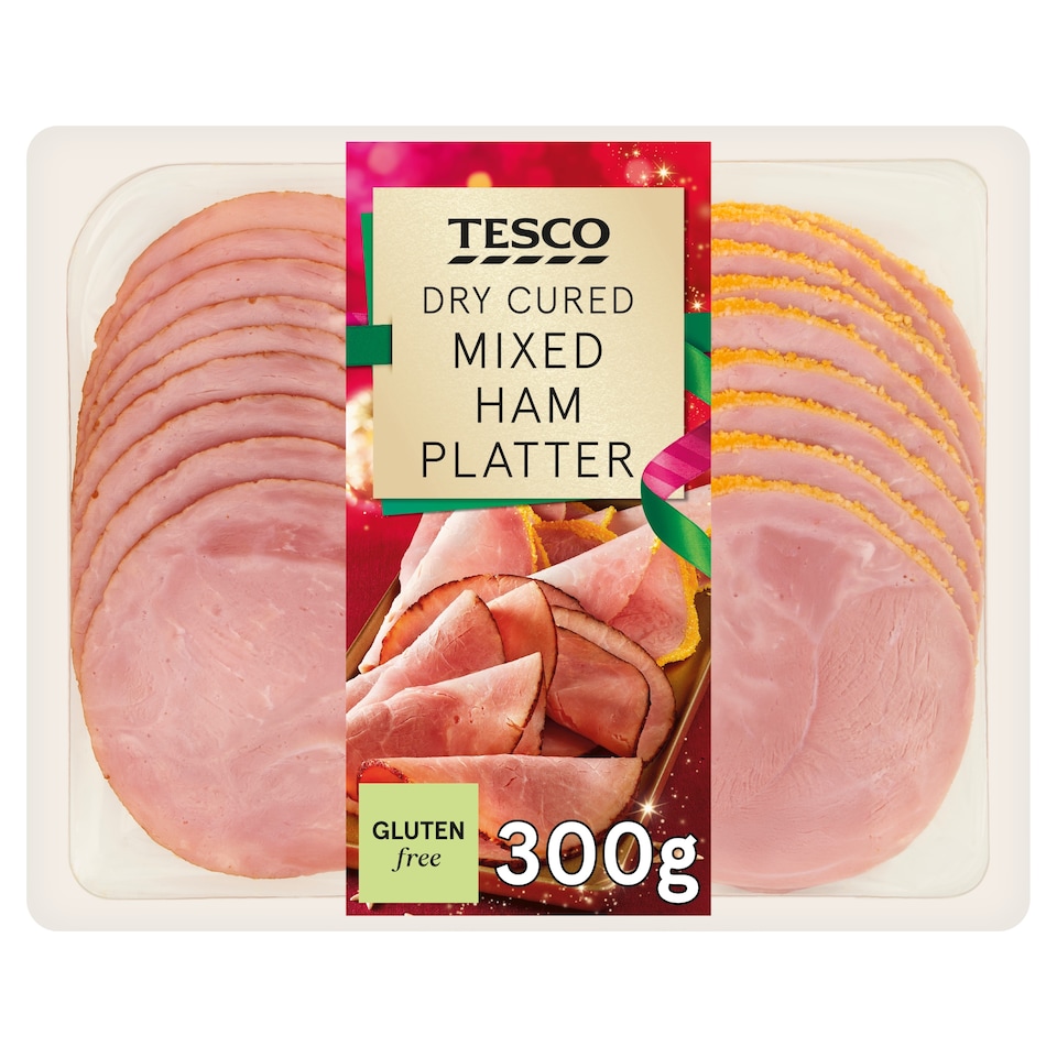 Tesco Mixed Ham Platter 300g