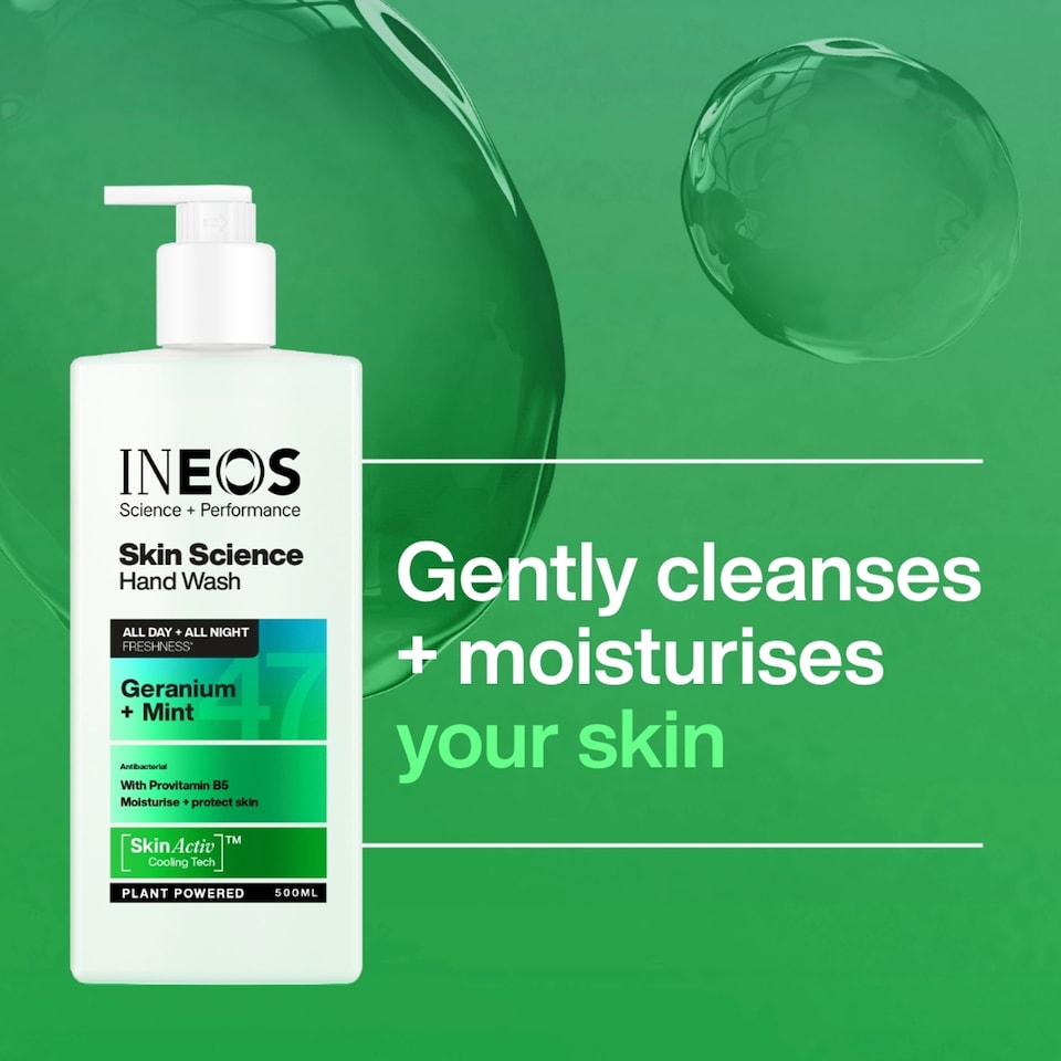 image 1 of INEOS Skin Science Geranium + Mint Hand Wash 500ml
