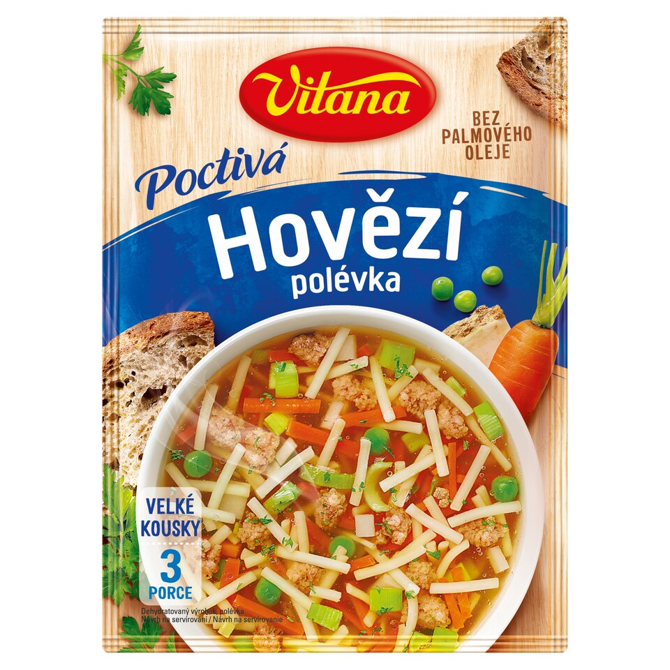 Vitana Poctivá hovězí polévka 78g
