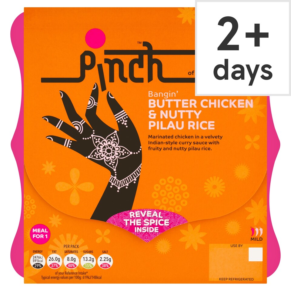 Pinch Bangin’ Butter Chicken & Nutty Pilau Rice 400g