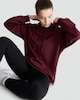 image 2 of F&F Active Hooded Sports Sweatshirt in Burgundy