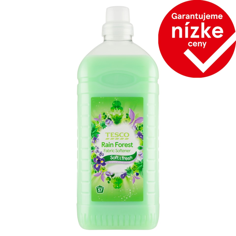 Tesco Soft & Fresh Rain Forest aviváž 57 praní 2 l