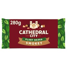 Cathedral City Plant Based Smokey Cheddar Cheese Flavour Vegan Block 280g
