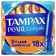 Tampax Pearl Compak Super+ Applicator Tampons 18